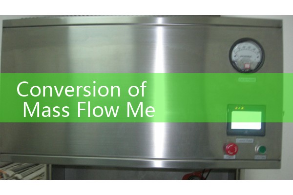 Conversion of mass flow meter